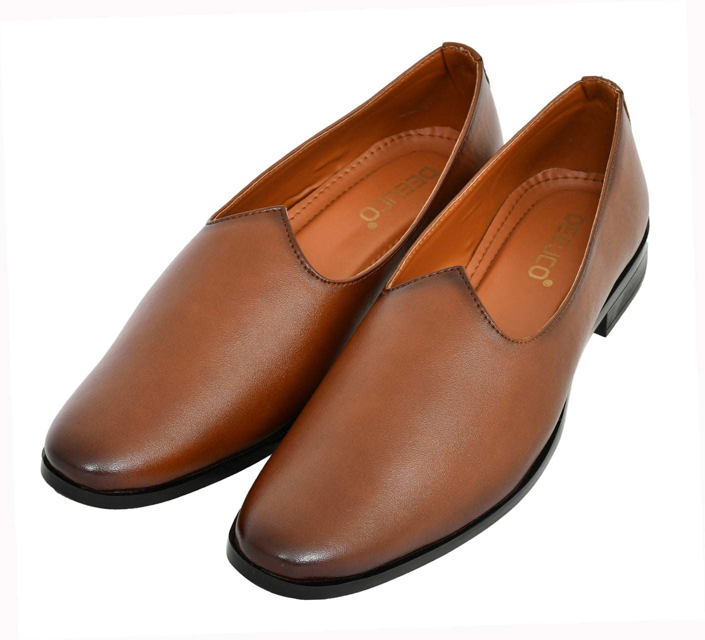 Men's Traditional Tan Nagra Shoes/jutti