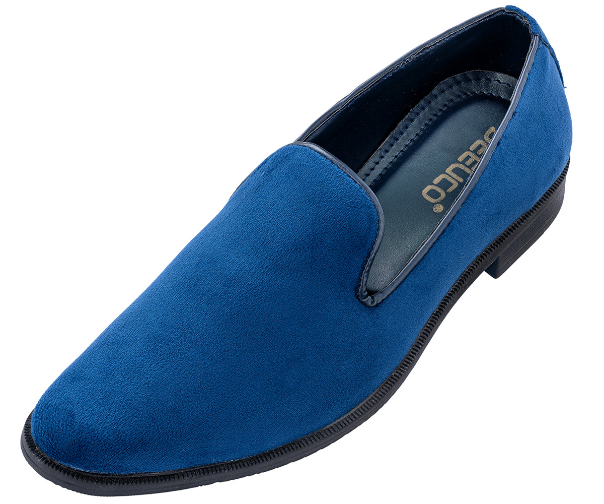 Men's Ethnic Premium Plain Blue Velvet Nagra/Shoes/jutti