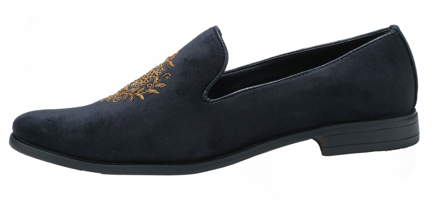 Deeuco Premium Black Velvet Zardozi embroidery Jutti