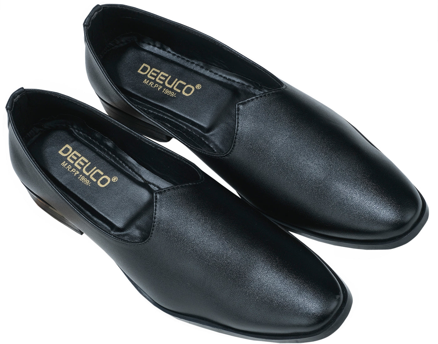 Men's Traditional  Black Nagra Shoes/jutti