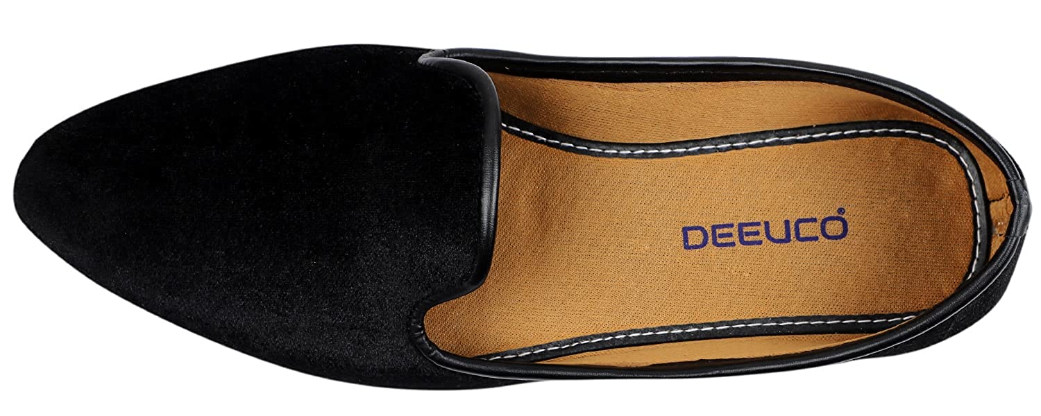 DEEUCO Ethnic Men's Velvet Juttis and Mojaris