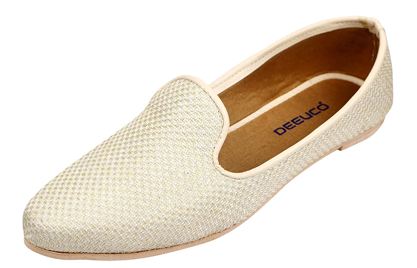 DEEUCO Ethnic Men's fashion Traditional cream jutti